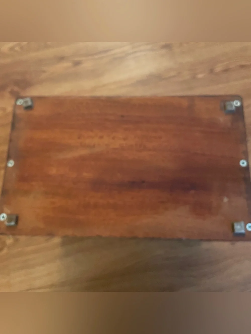 Vintage Hand Crafted Walnut 9 Drawer Jewelry Chest Felt Lined